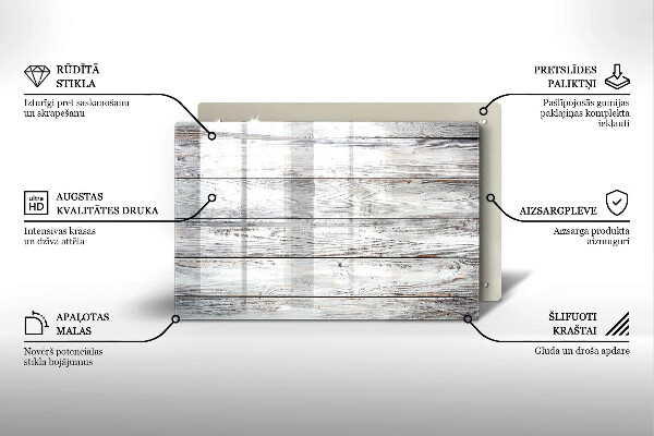 Dessous bougie funéraire Planches de bois brillantes