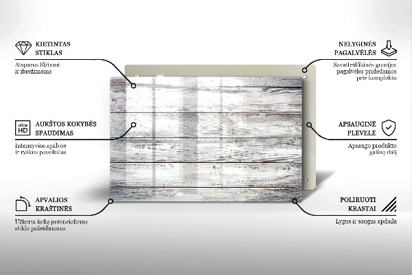 Dessous bougie funéraire Planches de bois brillantes