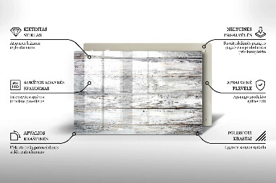 Dessous bougie funéraire Planches de bois brillantes