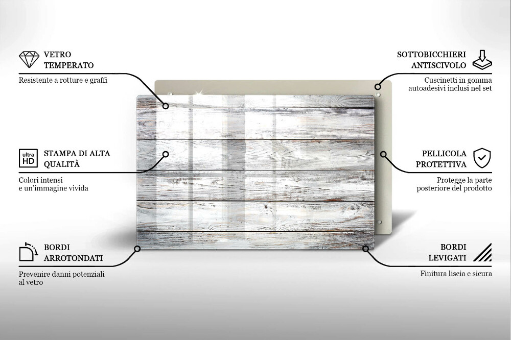 Dessous bougie funéraire Planches de bois brillantes