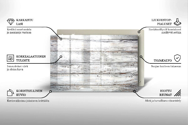 Dessous bougie funéraire Planches de bois brillantes