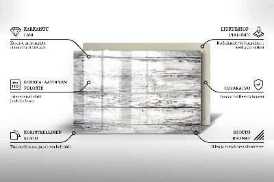 Dessous bougie funéraire Planches de bois brillantes