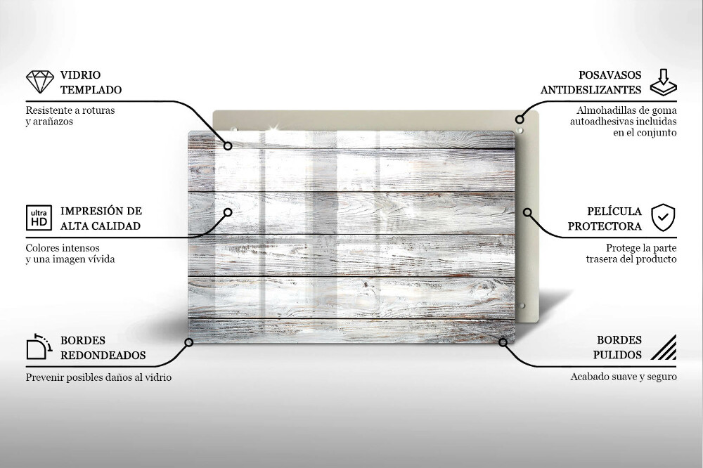 Dessous bougie funéraire Planches de bois brillantes