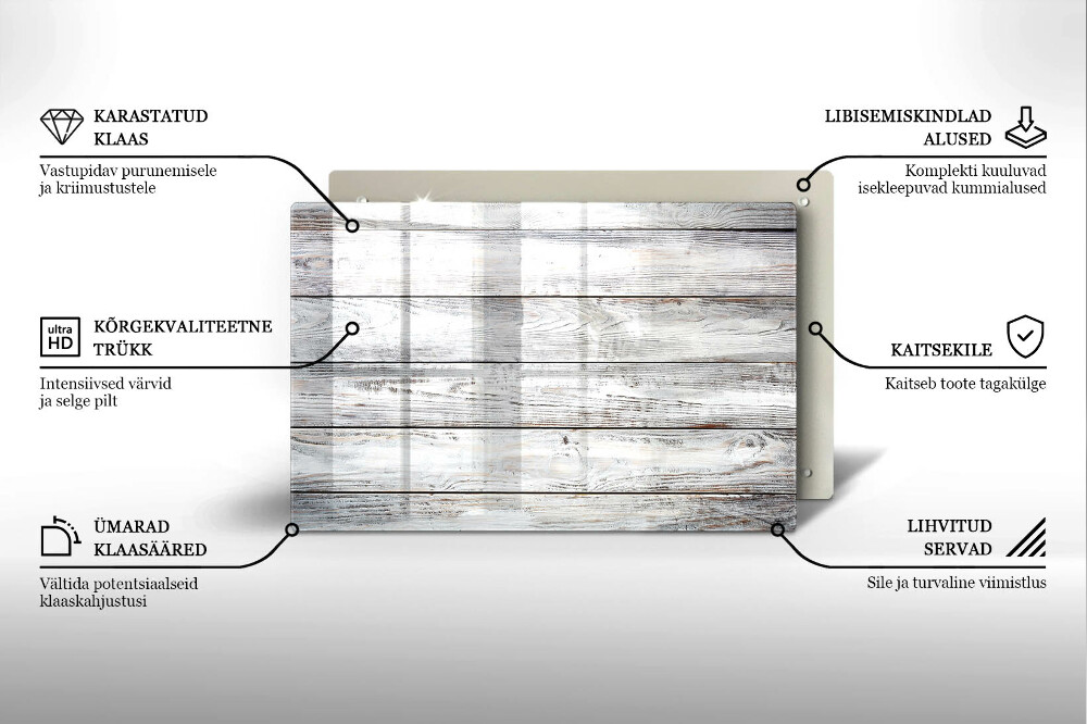 Dessous bougie funéraire Planches de bois brillantes