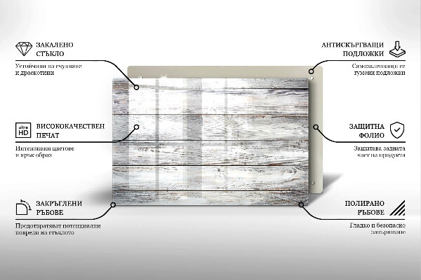 Dessous bougie funéraire Planches de bois brillantes