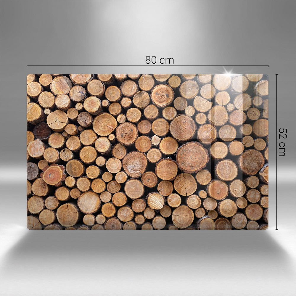 Dessous de verre pour bougies funéraires Troncs d'arbres