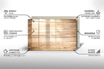 Dessous de verre pour bougies funéraires Planches de bois