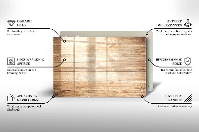 Dessous de verre pour bougies funéraires Planches de bois