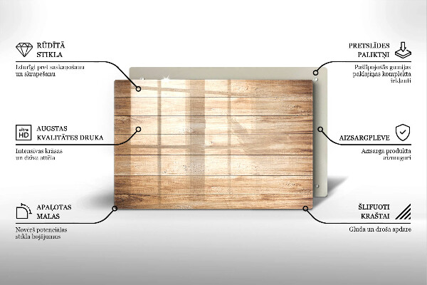 Dessous de verre pour bougies funéraires Planches de bois