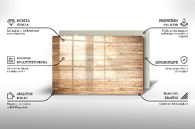 Dessous de verre pour bougies funéraires Planches de bois