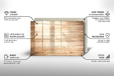 Dessous de verre pour bougies funéraires Planches de bois