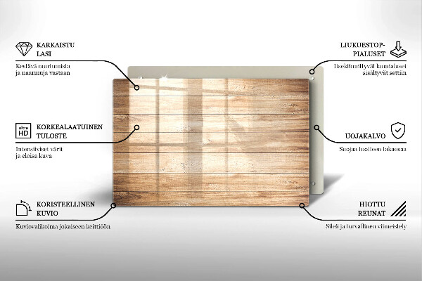 Dessous de verre pour bougies funéraires Planches de bois