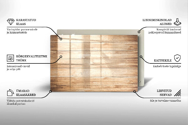 Dessous de verre pour bougies funéraires Planches de bois