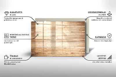 Dessous de verre pour bougies funéraires Planches de bois