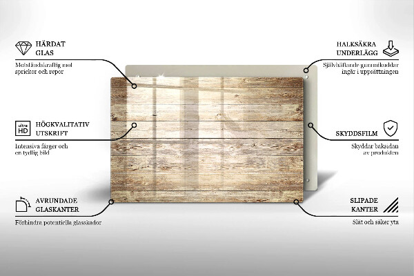 Dessous bougie funéraire Planches de bois