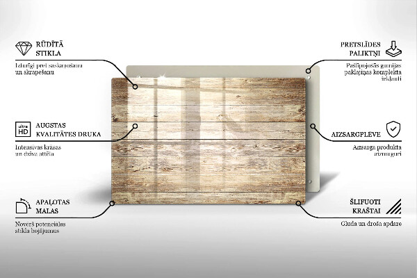 Dessous bougie funéraire Planches de bois