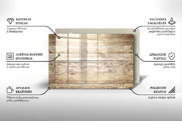 Dessous bougie funéraire Planches de bois