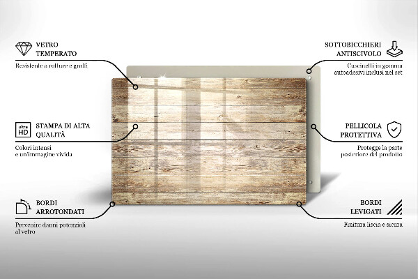 Dessous bougie funéraire Planches de bois