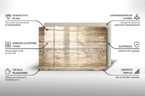 Dessous bougie funéraire Planches de bois