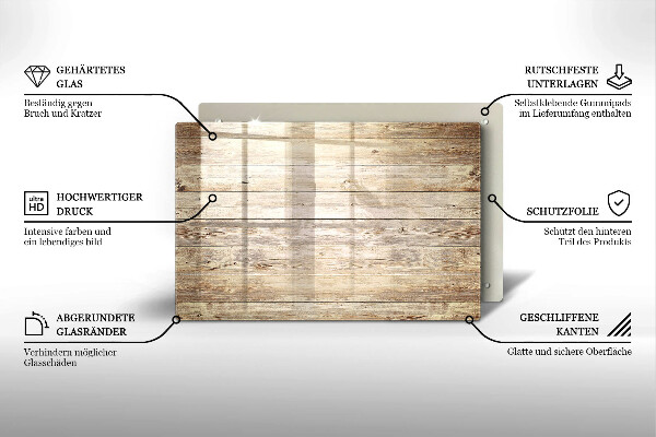 Dessous bougie funéraire Planches de bois