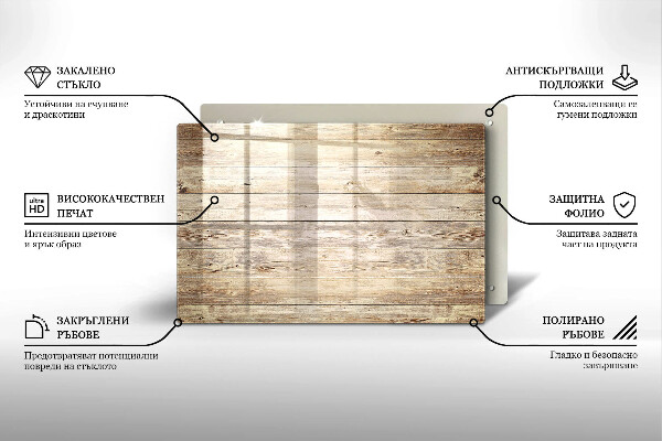 Dessous bougie funéraire Planches de bois