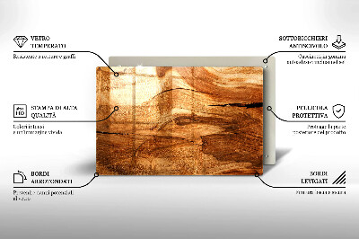 Plaque en verre pour lanterne funéraire Texture de planche de bois