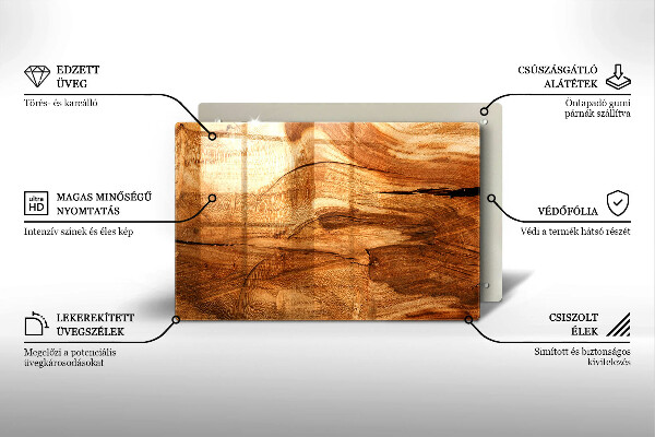 Plaque en verre pour lanterne funéraire Texture de planche de bois