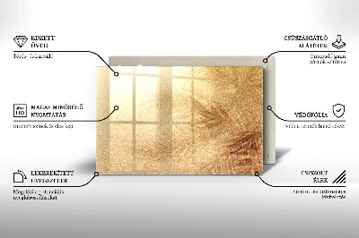 Plaque en verre pour lanterne funéraire Sable