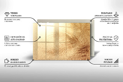 Plaque en verre pour lanterne funéraire Sable