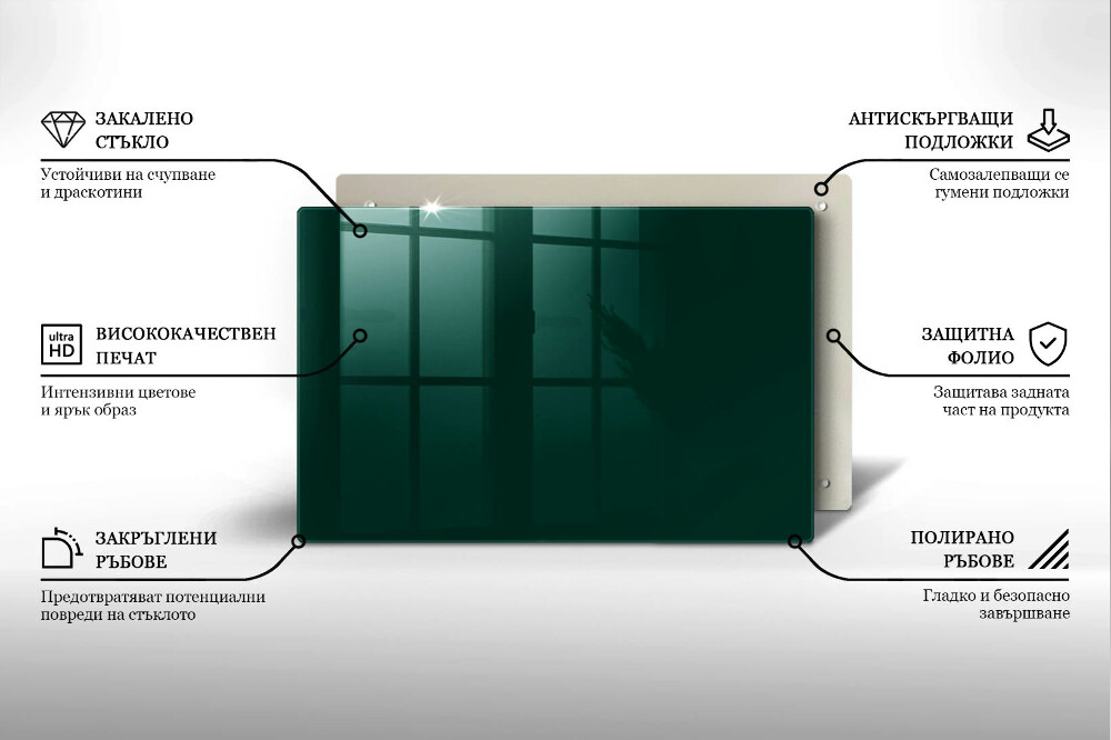 Dessous de verre pour bougies funéraires Couleur vert