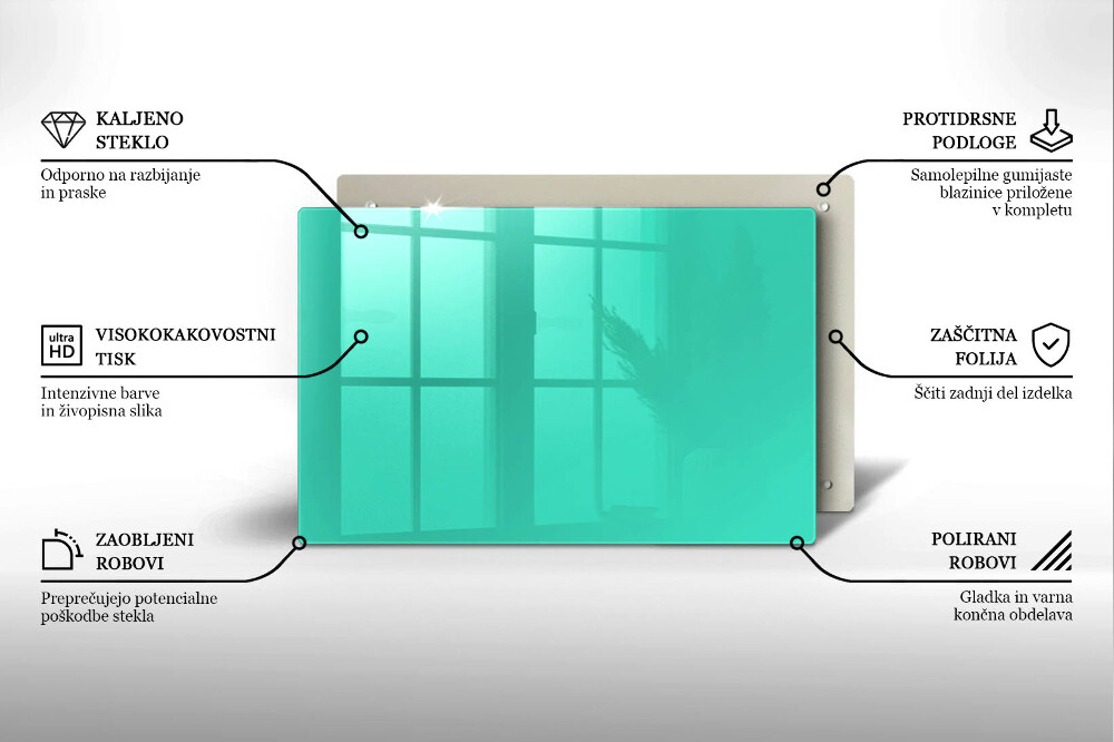 Dessous de verre pour bougies funéraires Couleur vert