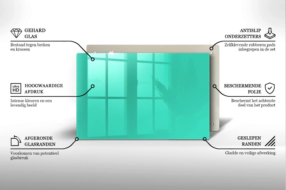 Dessous de verre pour bougies funéraires Couleur vert