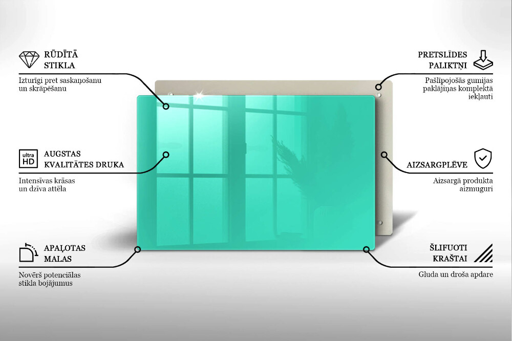 Dessous de verre pour bougies funéraires Couleur vert