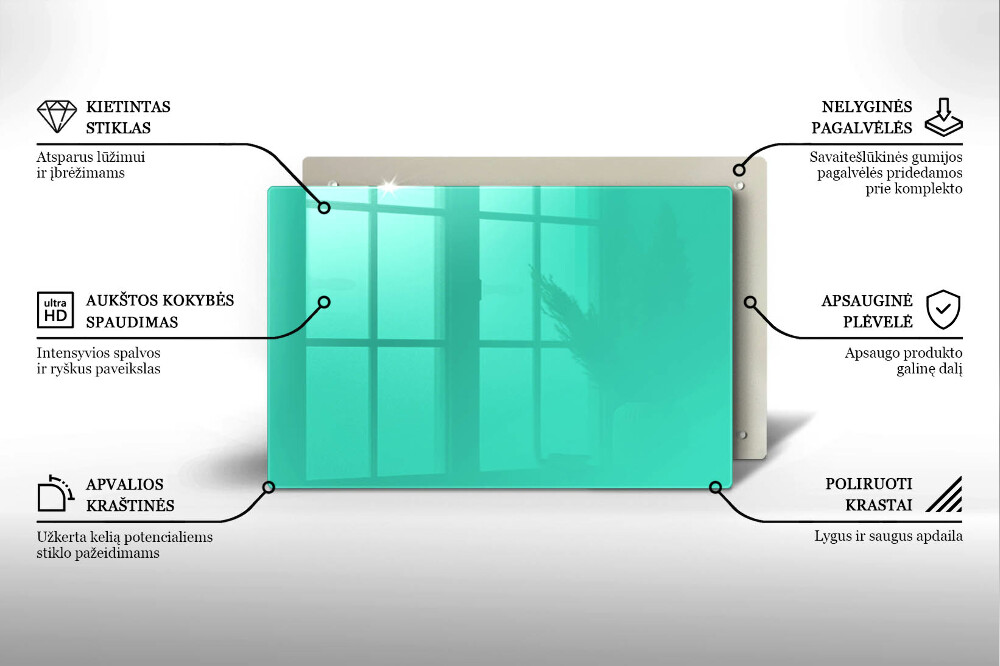 Dessous de verre pour bougies funéraires Couleur vert