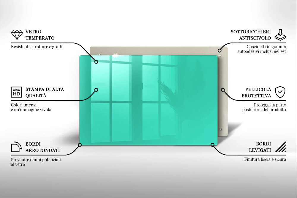 Dessous de verre pour bougies funéraires Couleur vert