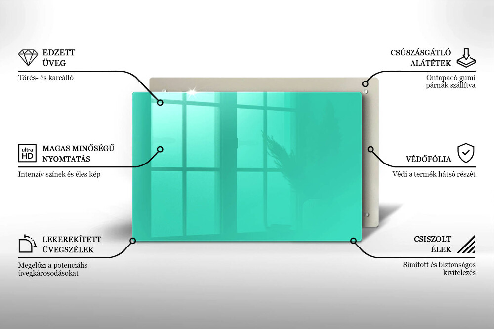 Dessous de verre pour bougies funéraires Couleur vert