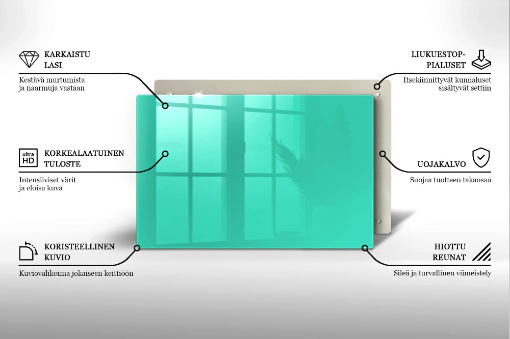 Dessous de verre pour bougies funéraires Couleur vert