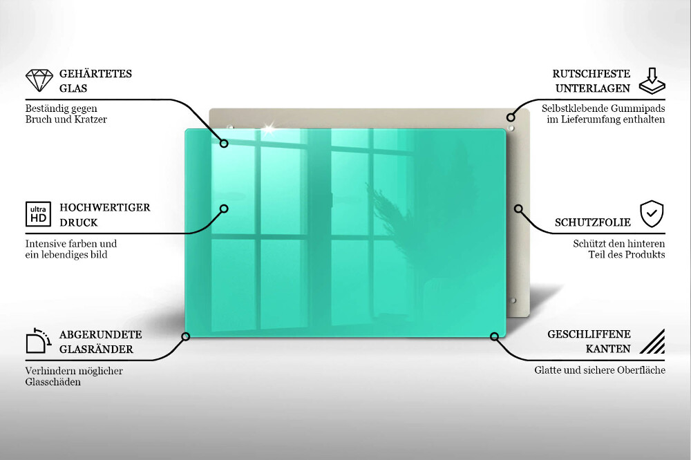 Dessous de verre pour bougies funéraires Couleur vert