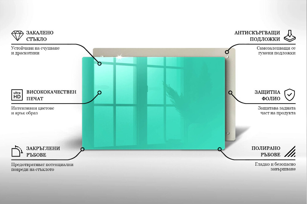 Dessous de verre pour bougies funéraires Couleur vert