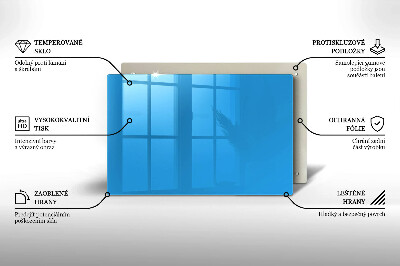 Plaque en verre pour lanterne funéraire Couleur bleu