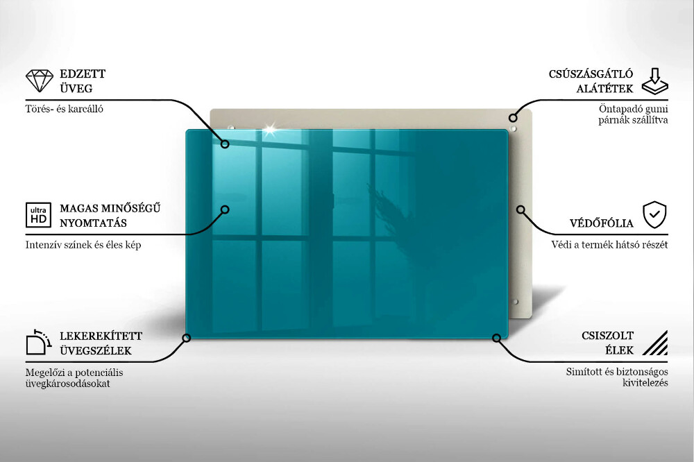 Dessous de verre pour bougies funéraires Couleur turquoise