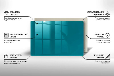 Dessous de verre pour bougies funéraires Couleur turquoise