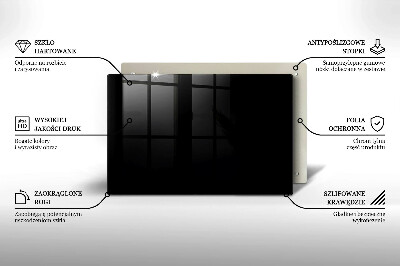 Dessous de verre pour bougies funéraires Couleur : noir