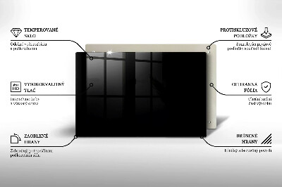 Dessous de verre pour bougies funéraires Couleur : noir