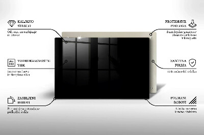 Dessous de verre pour bougies funéraires Couleur : noir