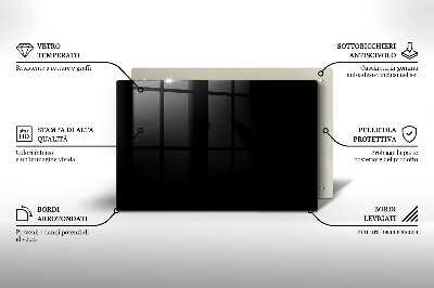 Dessous de verre pour bougies funéraires Couleur : noir