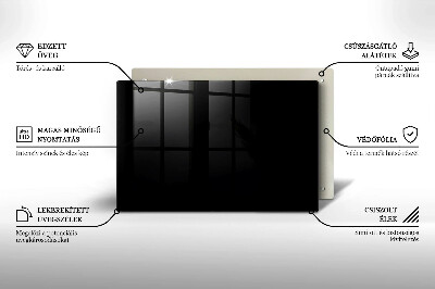 Dessous de verre pour bougies funéraires Couleur : noir