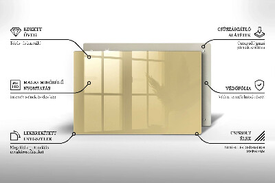 Plaque en verre pour lanterne funéraire Couleur beige