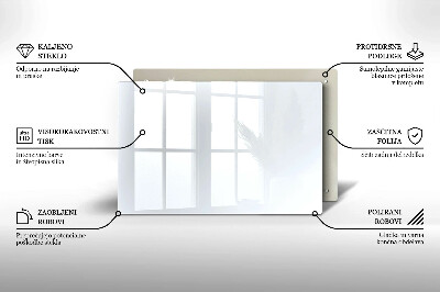 Dessous de verre pour bougies funéraires Couleur blanc