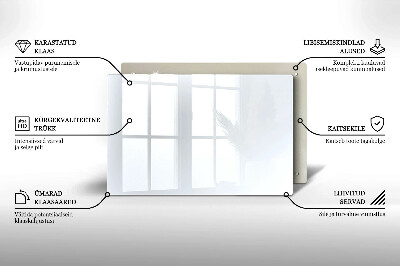 Dessous de verre pour bougies funéraires Couleur blanc